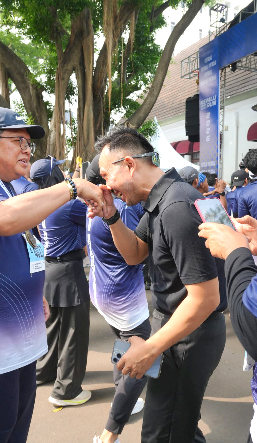 Mengikuti acara Kemlu Run, bersama Menteri dan Wakil Menteri Luar Negeri
